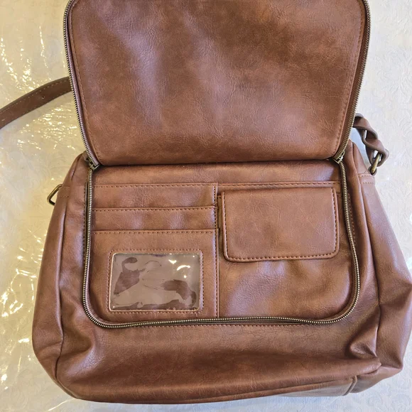 Brown Quilted Crossbody Bag - Picture 8 of 13